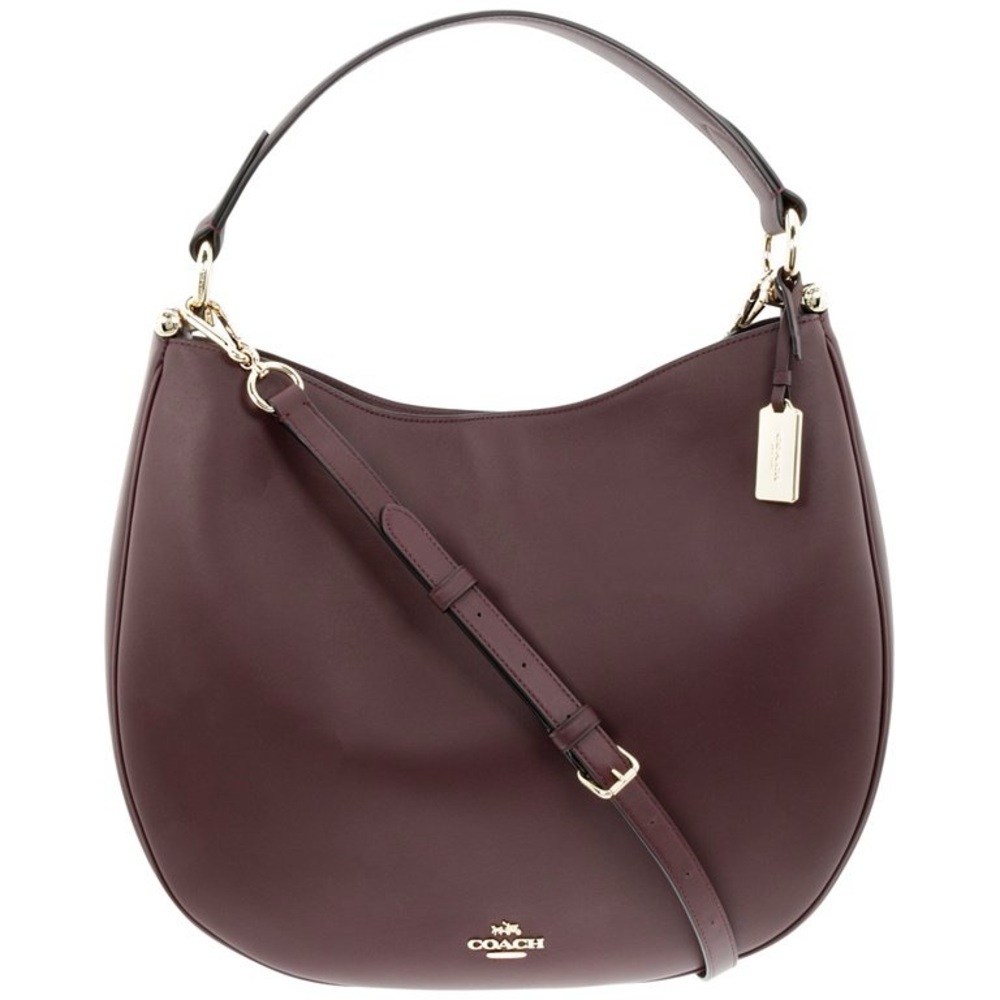 COACH Glovetanned Oxblood Leather Hobo Ladies Handbag 36026LIOXB - Picture 3 of 11